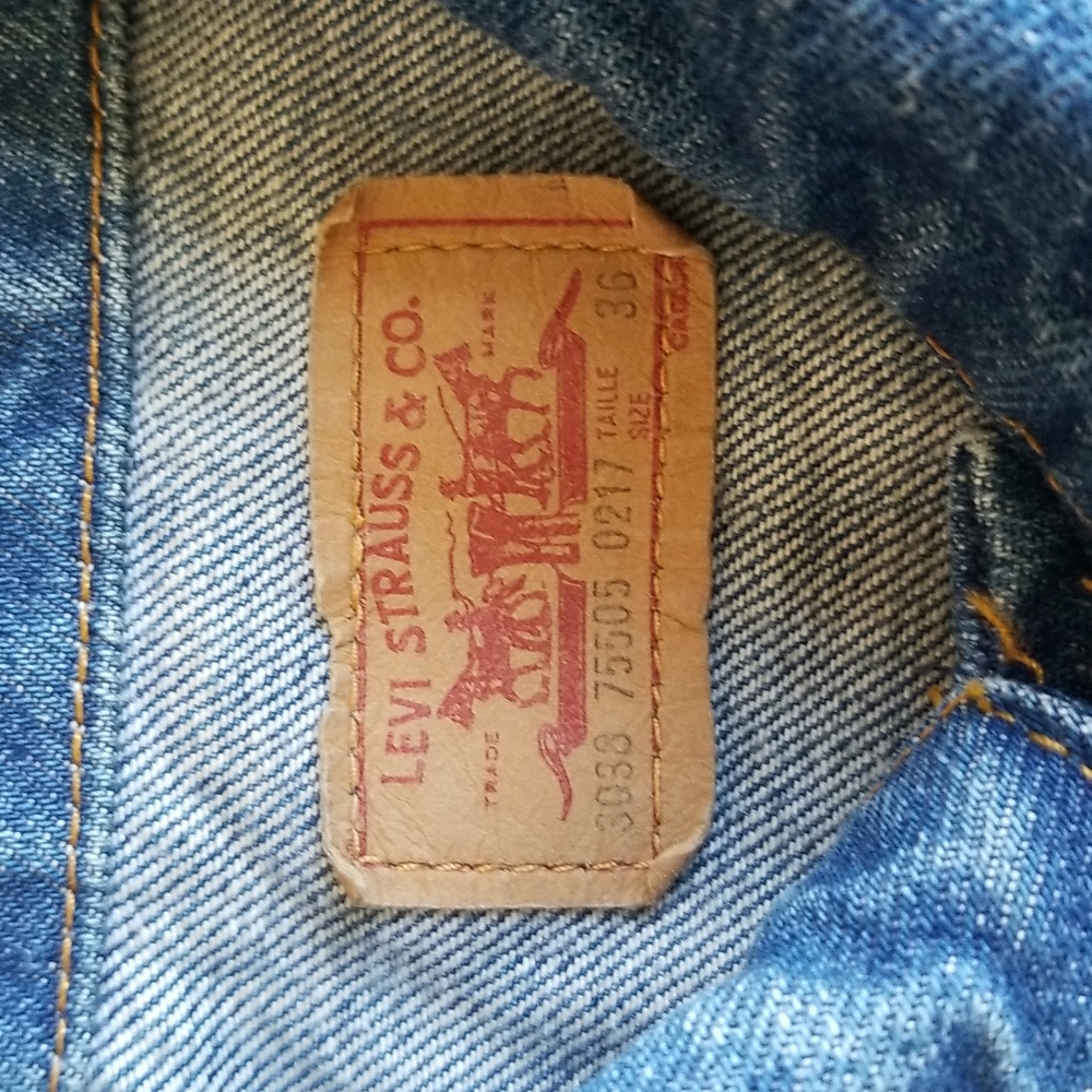 (36) Levi's Women's Denim Jean Jacket Cotton Retro Western Trending Country - Picture 3 of 7